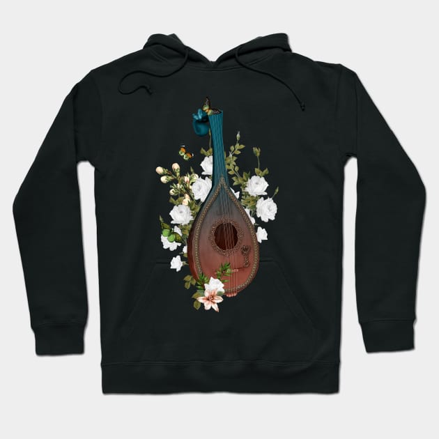 Wonderful elegant lute with flowers and celtic knot Hoodie by Nicky2342